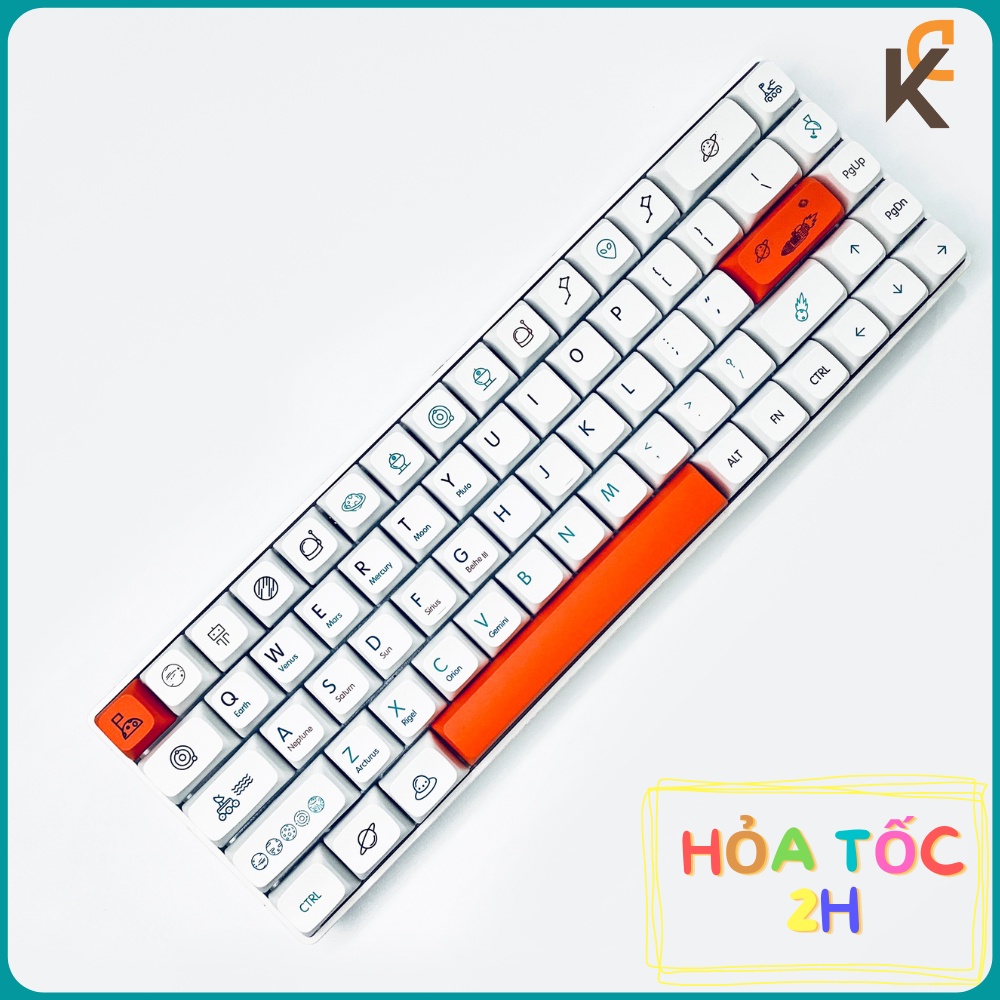 Keycap PBT XDA Planet 124 Nút Dành Cho Bàn Phím Cơ