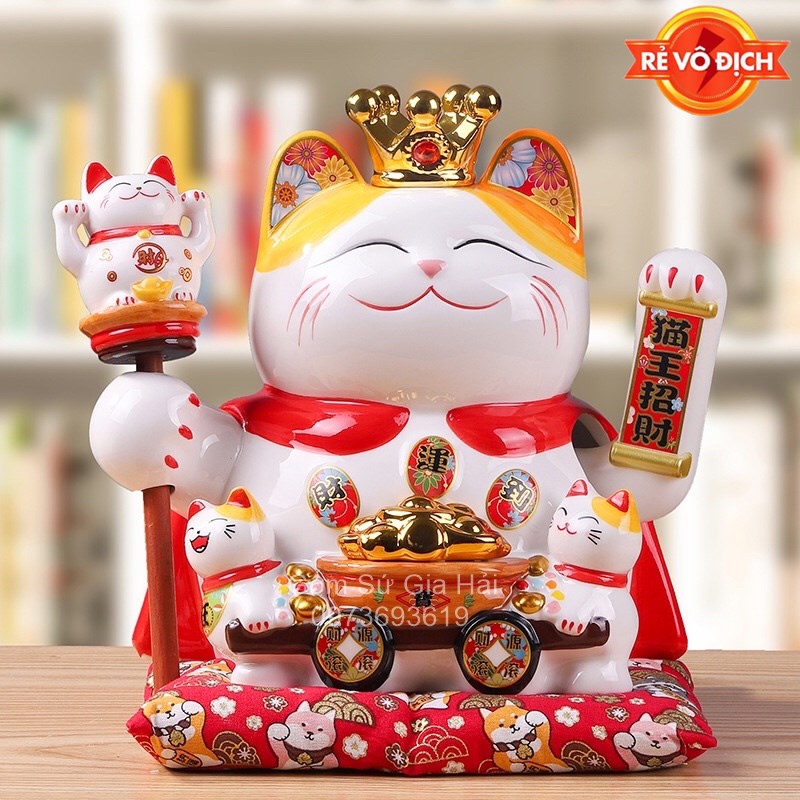 ♥️ĐỔI TRẢ MIỄN PHÍ NẾU BỂ VỠ♥️ Mèo thần tài, mèo may mắn maneki Neko vẫy tay đủ size