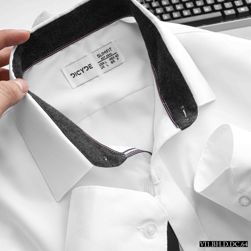 Áo sơ mi nam trắng dài tay công sở hàn quốc DICYDE VI1.BH.D.DC.64 | BigBuy360 - bigbuy360.vn