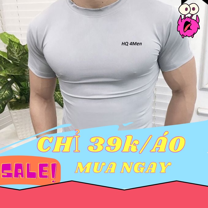 Áo thun nam thể thao, ôm body, tập gym chất thun cotton lạnh