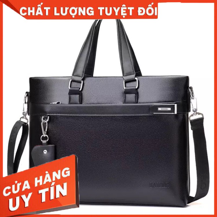 HÀNG CAO CẤP -  Cặp nam công sở đựng máy tính 14 inch Đồ Da đựng laptop, hồ sơ, giáo án, tài liệu (KT 39x29x5cm, Màu: Nâ