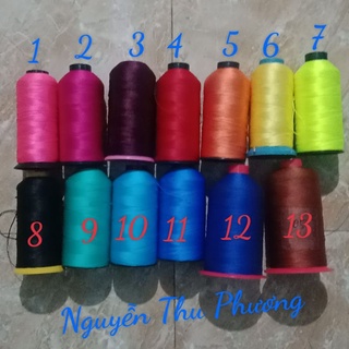 CHỈ Cotton Loại 1, chỉ thêu, chỉ quấn sáo (giao màu ngẫu nhiên)