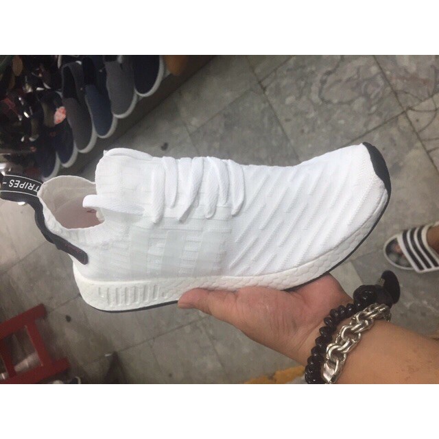 XẢ ( Deal 11-11) (Xả Hàng Đón 2020). GIẦY THỂ THAO Sneaker NMD R2 WHITE BLACK ": hàng Chuẩn ↺ ¹ . 1 *