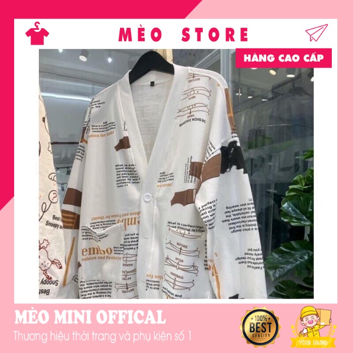 Áo cadigan len cao cấp