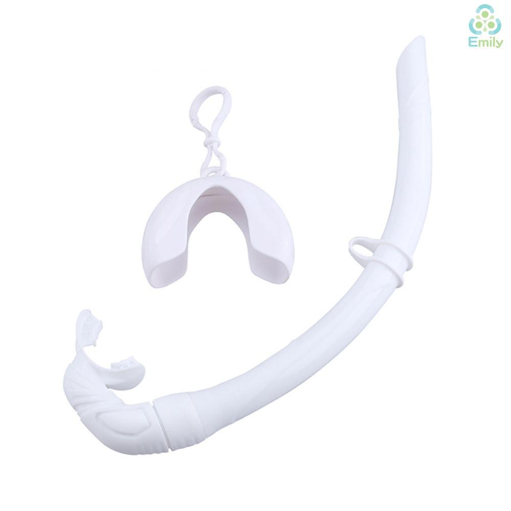 Ống thở lặn có thể gập lại bằng silicon với hộp đựng nhỏ gọn dành cho nam nữ