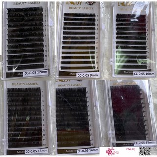 Mi Khay Lady Độ Cong C/CC độ dày 0.05 Volumn Classic Tạo Fan Nối Mi Đủ Các Độ Dài - Lẻ 1 Khay