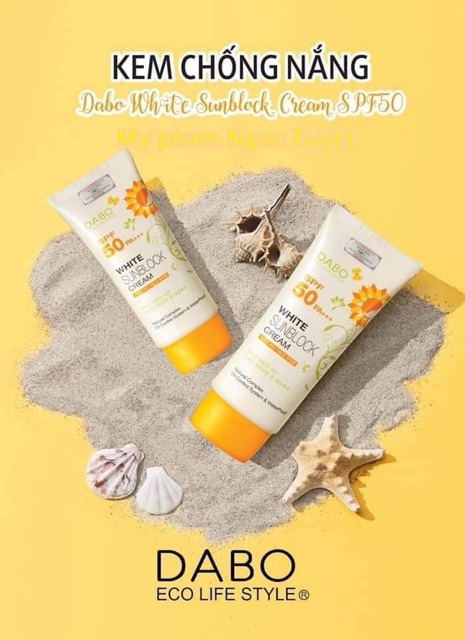 Kem Chống Nắng DABO WHITE SUNBLOCK CREAM SPF50