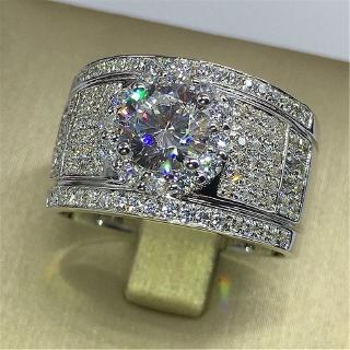 Nhẫn Mạ BạC 925 ĐíNh Đá ThờI Trang (Size 7~11)