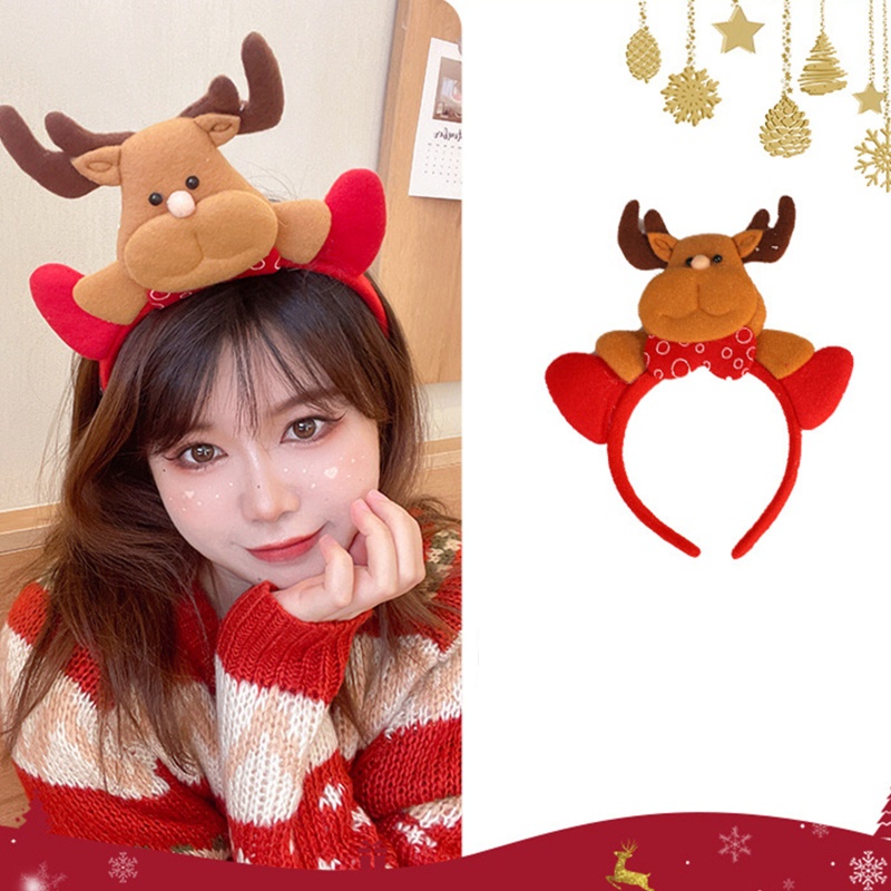 Băng Đô Cài Tóc Hình Tuần Lộc / Ông Già Noel / Người Tuyết Phong Cách Giáng Sinh Năm Mới