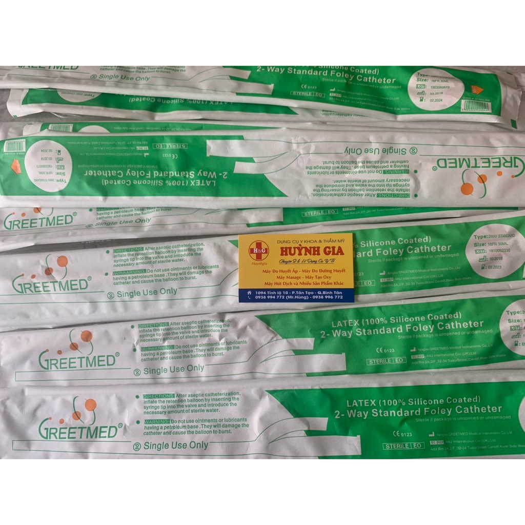 COMBO 10 Dây thông tiểu  Size 8 ,12 ,14. 16 ,18 , 20, 30 Fr30ml  CHÍNH HÃNG