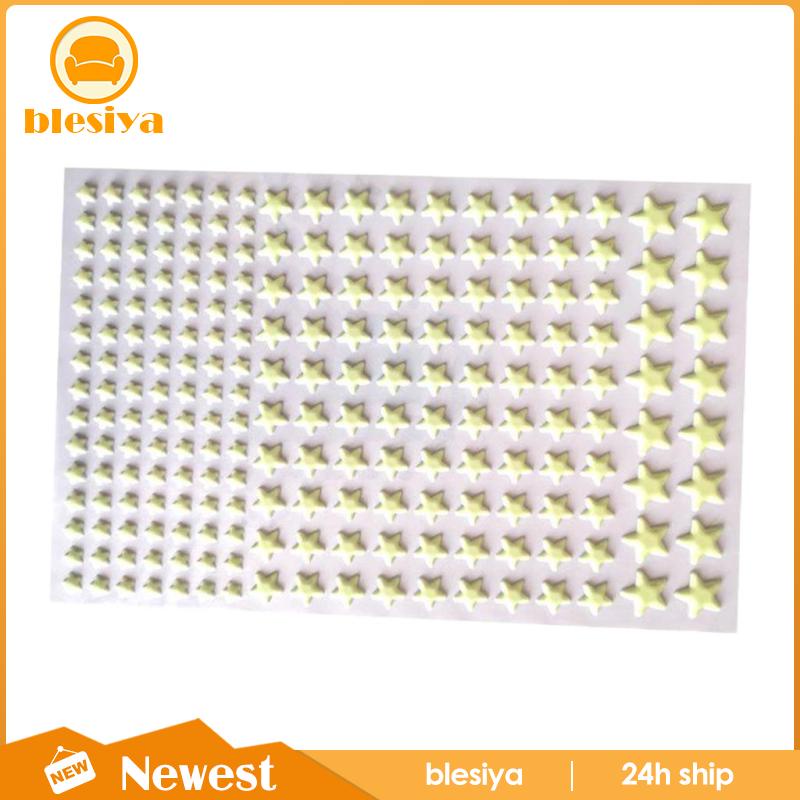 [Blesiya] Đề Can Dán Tường / Trần Nhà Trang Trí Hình Ngôi Sao Phát Sáng Trong Bóng Tối