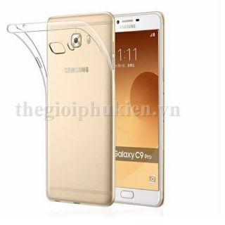Ốp lưng dẻo silicon C9 Pro siêu mỏng trong suốt
