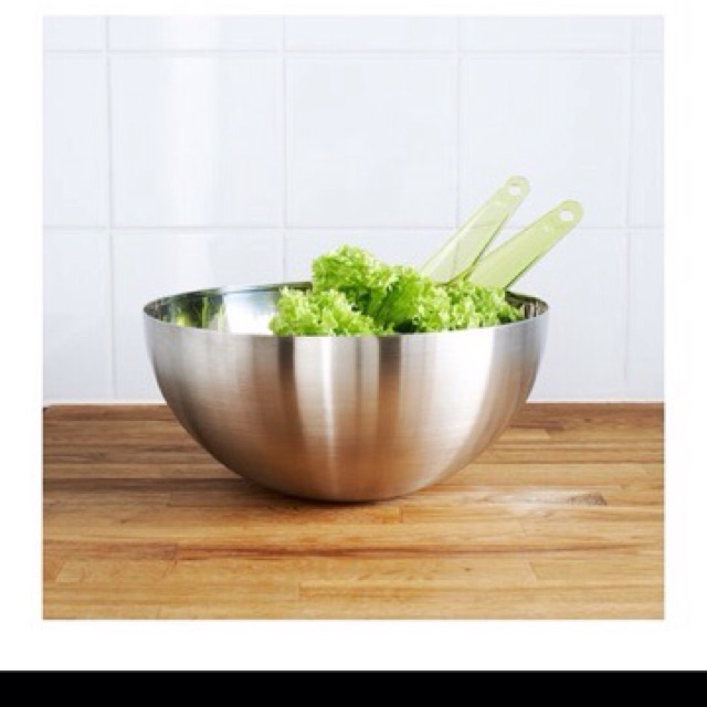 SÉT 2 BÁT TRỘN INOX IKEA 28cm và 20cm