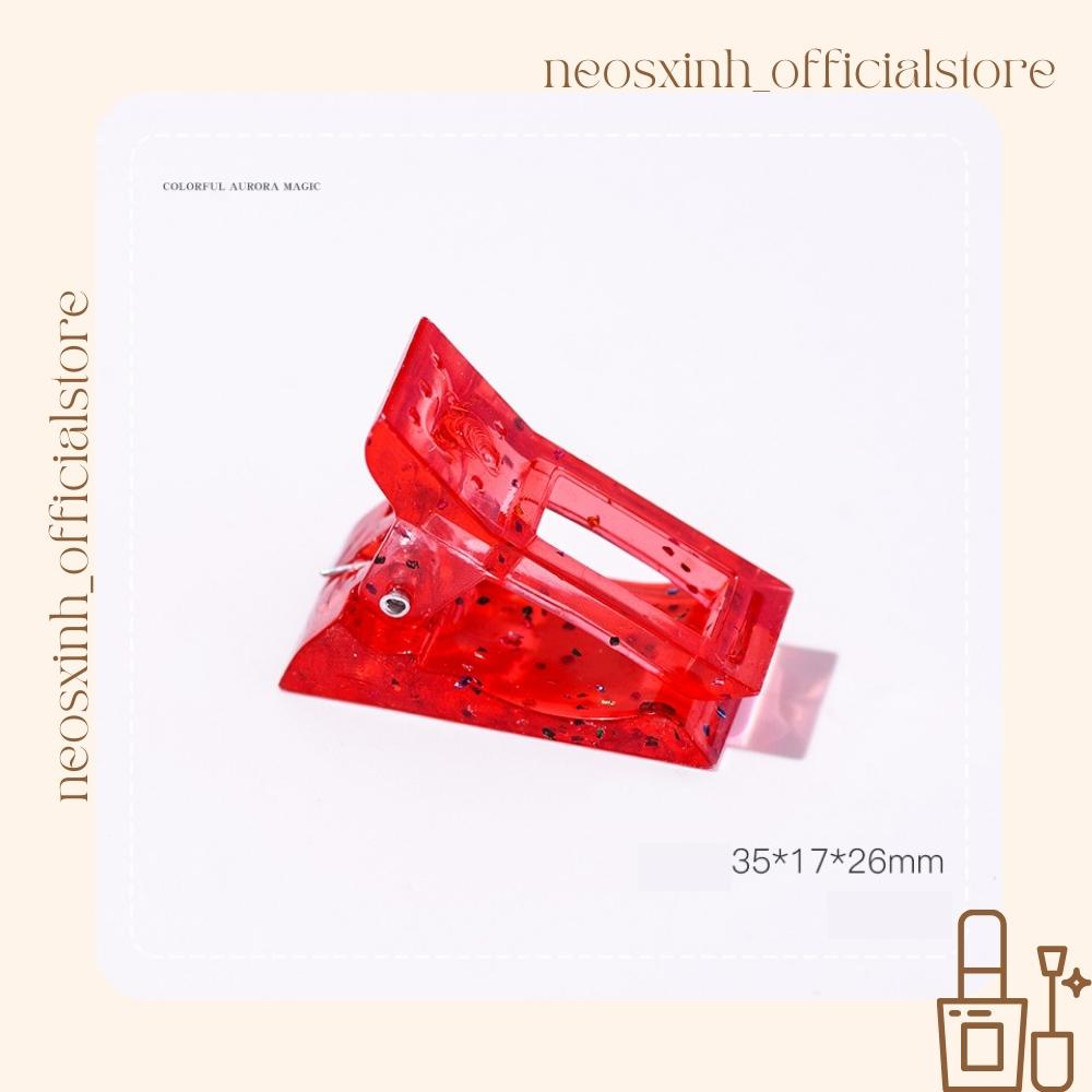 Kẹp Móng Giả Cố Định Móng Nhiều Màu Định Hình Khuôn Móng Tay - Neosxinh Nails