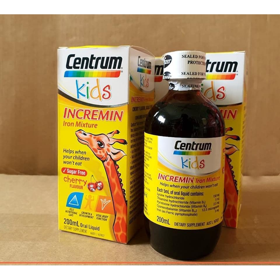 Siro Cho Trẻ Biếng Ăn Centrum Kids chai 200ml