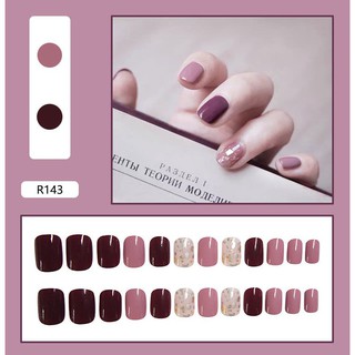 Set 24 / 24 Móng Tay Giả Kiểu Pháp