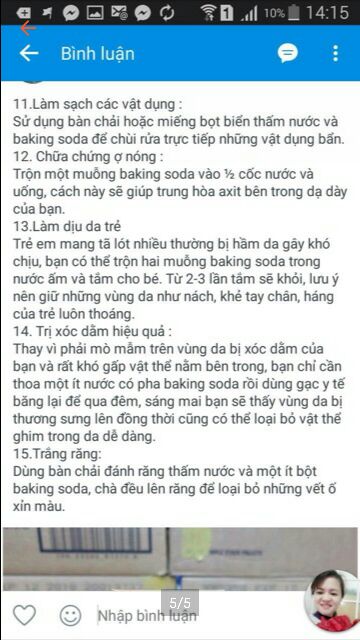 [GIÁ HỦY DIỆT] Bột baking soda