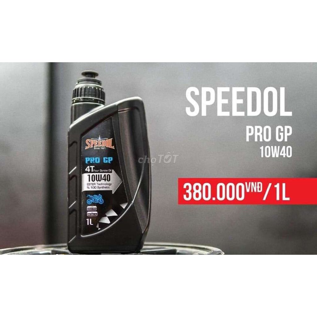 Nhớt SPEEDOL PRO GP 4T 10w40 1000ml 100% Synthetic Ester tổng hợp xe số