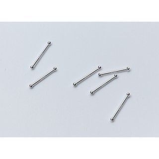 Bông tai bạc nữ 2 đầu bi đơn giản