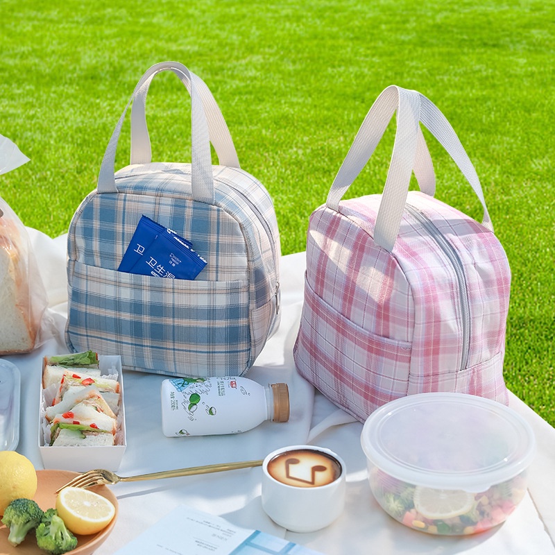 Túi Đựng Hộp Cơm Trưa Lót Giấy Nhôm Dày Giữ Nhiệt Tiện Lợi