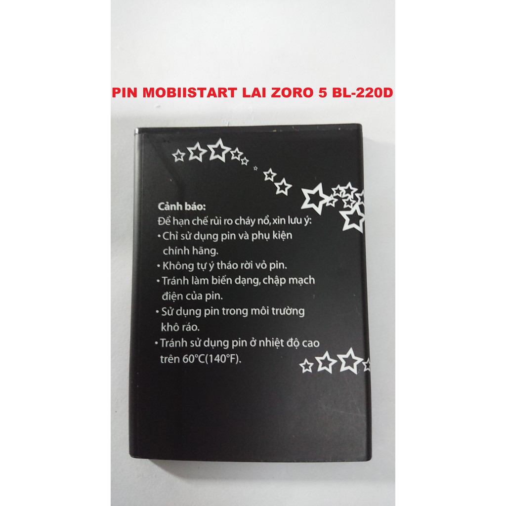 PIN MOBIISTART LAI ZORO 5 BL-220D