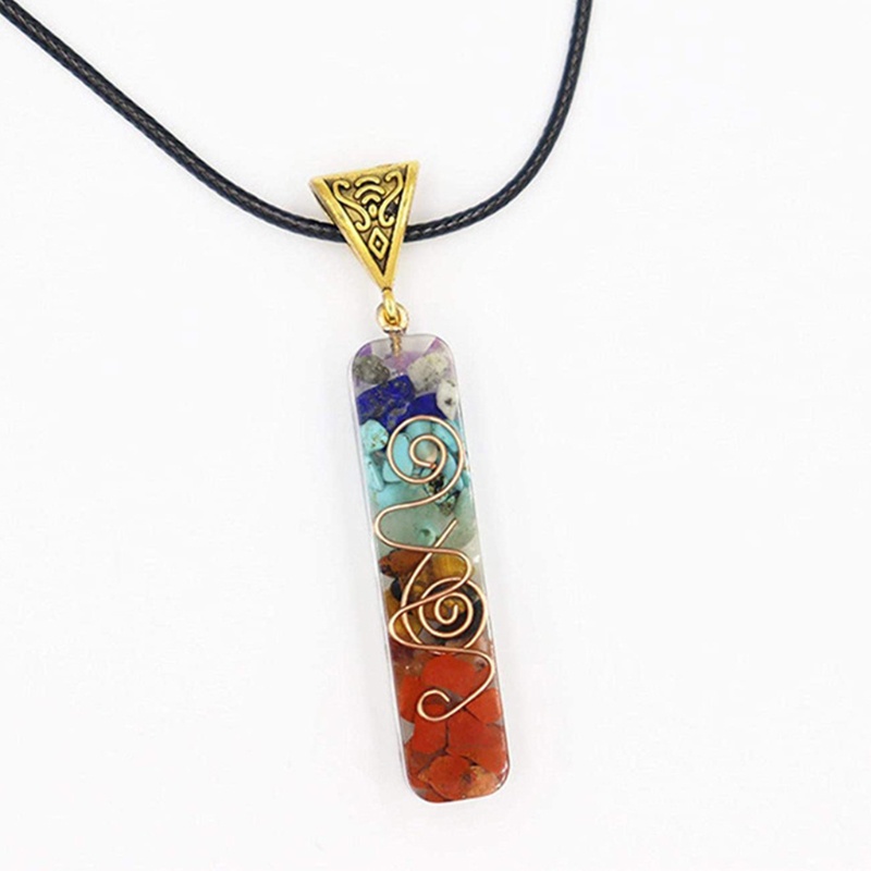 Vòng cổ Chakra Cầu Vồng Điều Chỉnh Được Năng Lượng Tích Cực Bảo Vệ