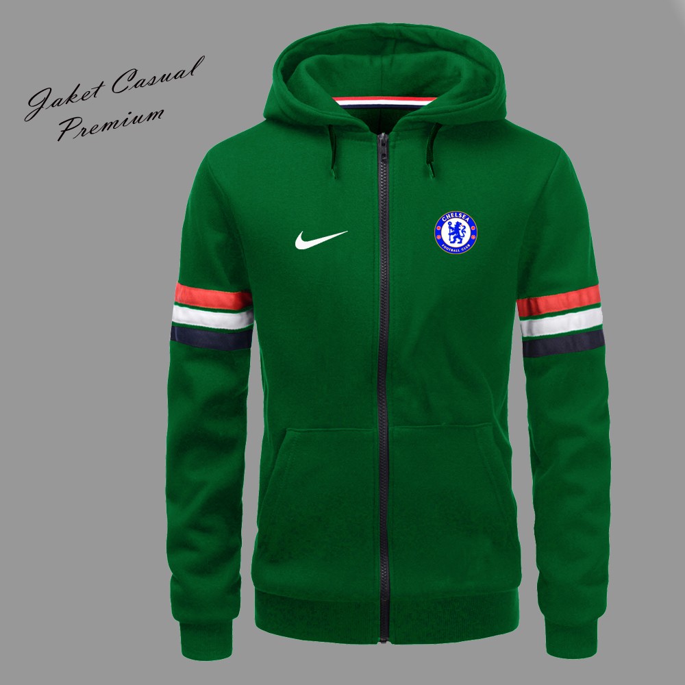 Áo Hoodie Tay Dài In Logo Chelsea Chất Liệu 100% Dày Dặn Thời Trang Cho Nam