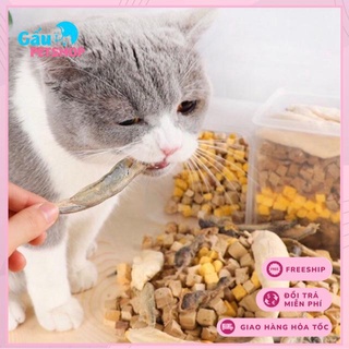 Thịt cá sấy khô cho chó mèo 11 loại (hộp 600g)