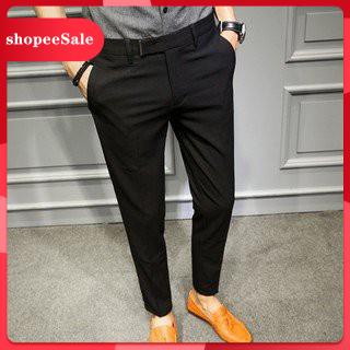 Quần Tây Nam Hàn Quốc Ống Côn Cao Cấp - Full màu: Xanh, đen, xám, kem chất vải co giãn dày dặn, form Slimfit h