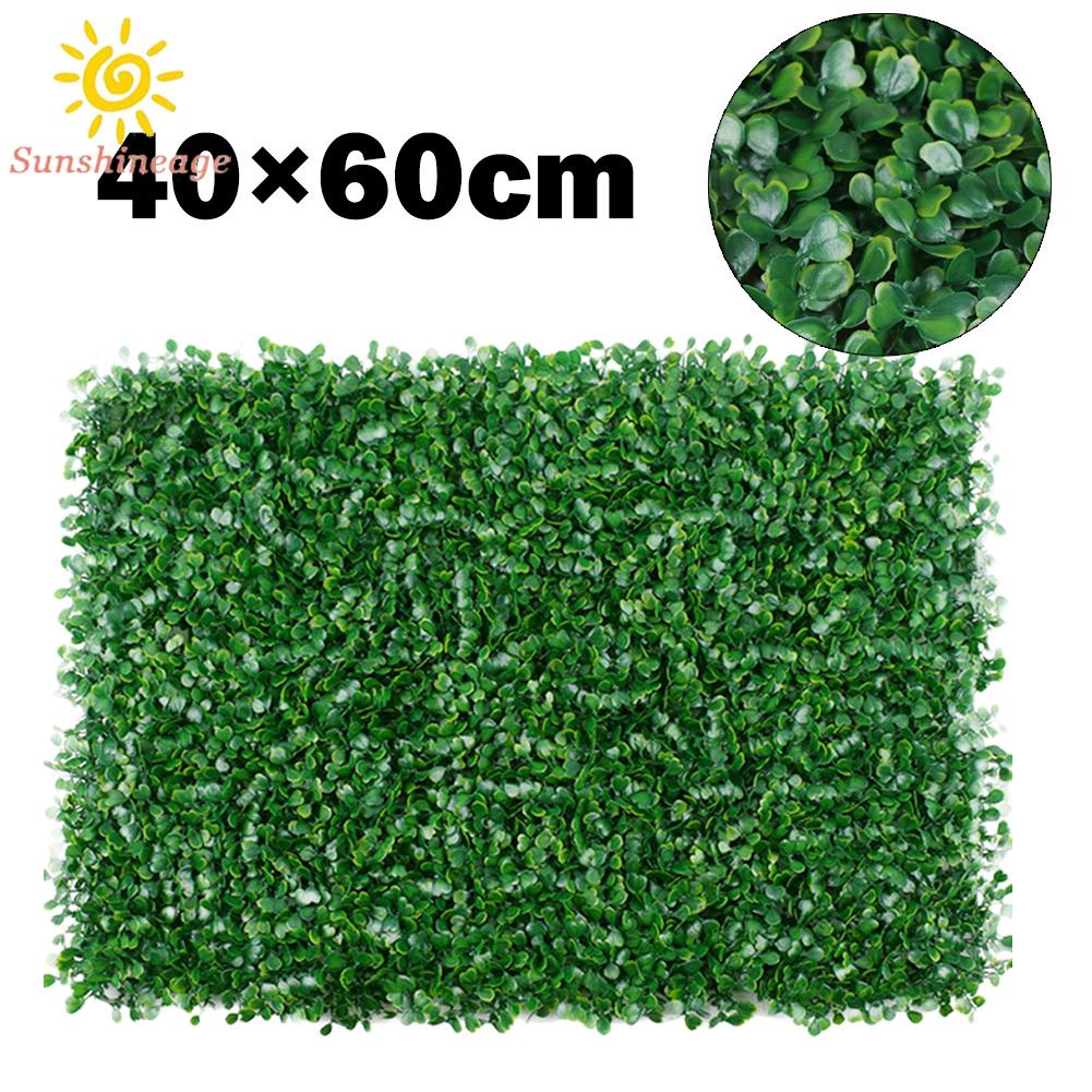 Simulated Lawn 40x60cm Artificial Plant Wall Grass Mat Greenery Panel Fence
