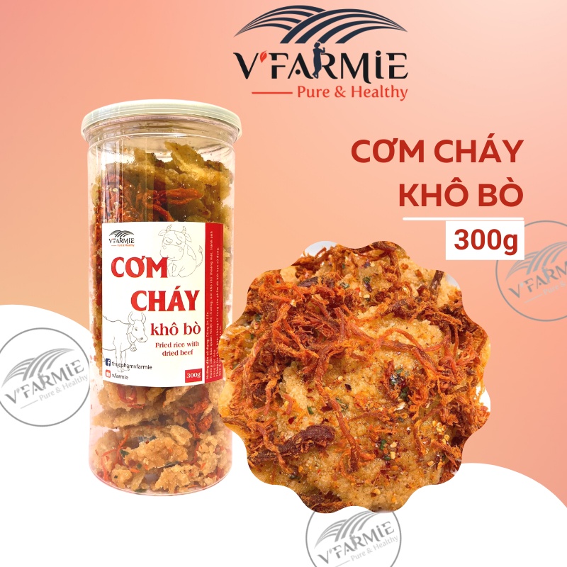 Cơm cháy khô bò giòn ngon Hũ 300g