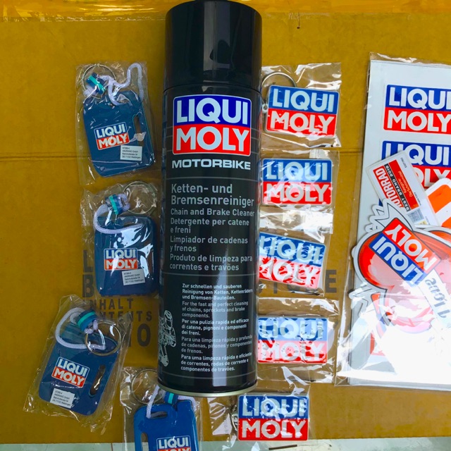 Tặng Móc Khoá - Chai Vệ Sinh Sên Có Phốt Liqui Moly Motorbike Chain and Brake Cleaner - 1602