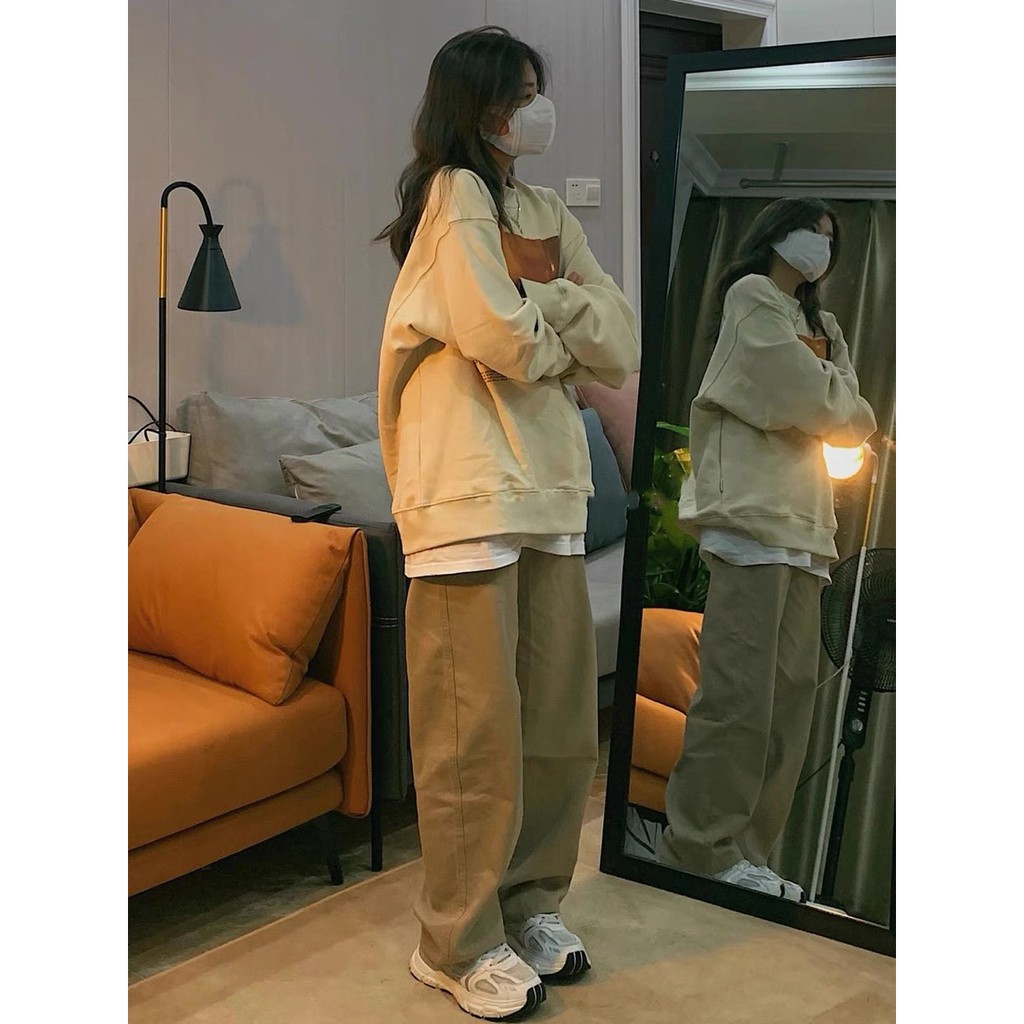 Áo sweater nữ form rộng dài tay ulzzang style phong cách Hàn Quốc SW002