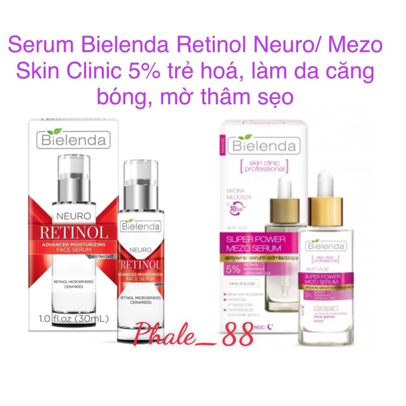 Serum Bielenda 30ml các loại