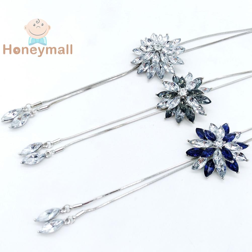 Vòng cổ Mặt Hoa Lớn Đính Đá Pha Lê Thời Trang