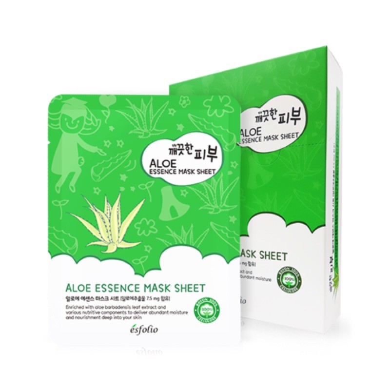 MẶT NẠ NHA ĐAM ALOE ESSENCE MASK SHEET