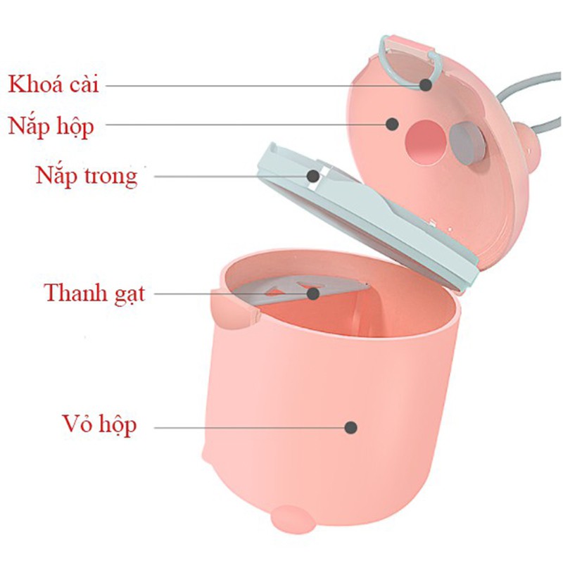 Hộp đựng sữa bột và thực phẩm khô tiện lợi, an toàn cho bé