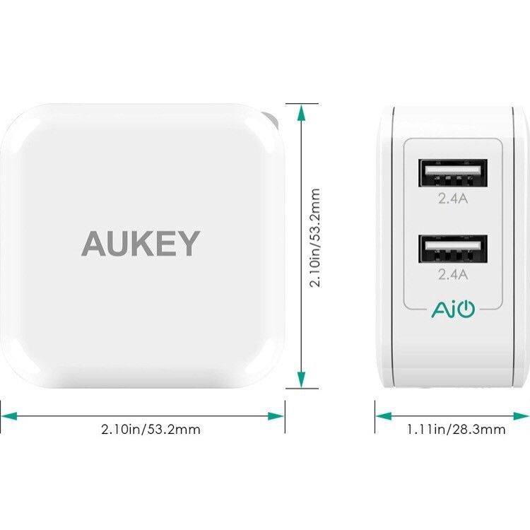 SẠC NHANH AUKEY 2 CỔNG PA-U38 24W