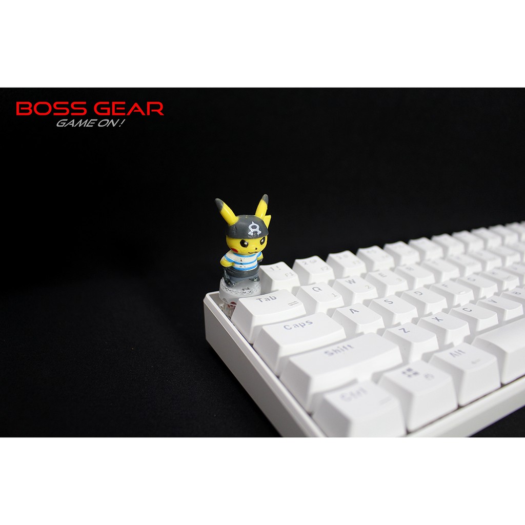 Keycap lẻ hình Pikachu cosplay siêu dễ thương( Keycap Artisan )