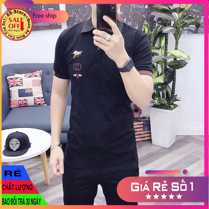 Áo Thun Nam Tay Ngắn Có Cổ Cao Cấp Thích Hợp Moi Lứa Tuổi Cam Kết Về Chất Lượng 🌟GIÁ RẺ NHẤT🌟