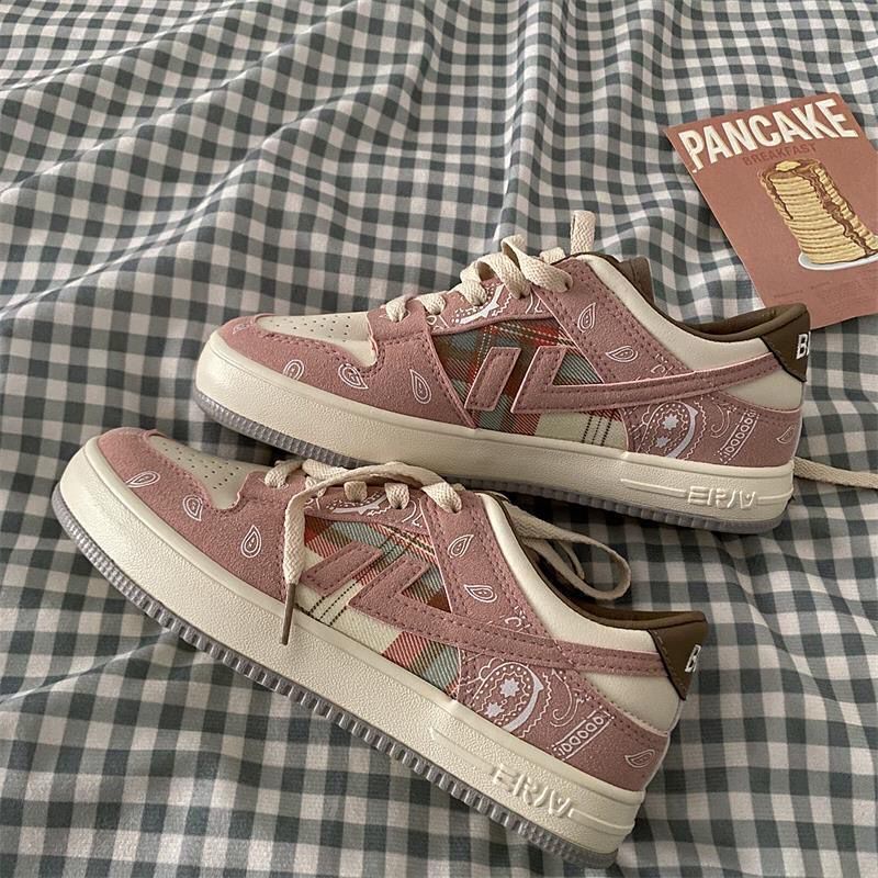 Giày Thể Thao Canvas Thoáng Khí Phong Cách Retro Nhật Bản Cho Nữ