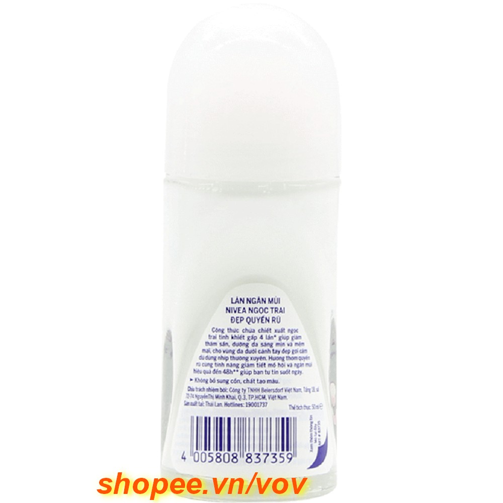 Lăn Khử Mùi Nivea Nữ 50ml ngọc trai quyến rũ 100% chính hãng. | BigBuy360 - bigbuy360.vn