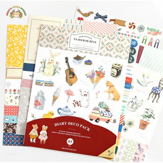 SET 9 TẤM STICKER DIARY DECO PACK VER.5 | S52