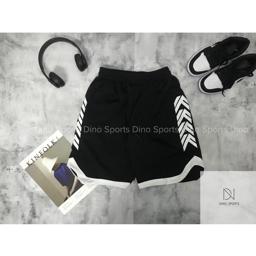 Quần đùi nam DINO SPORTS quần ngố nam dáng thể thao năng động trẻ trung có mix họa tiết