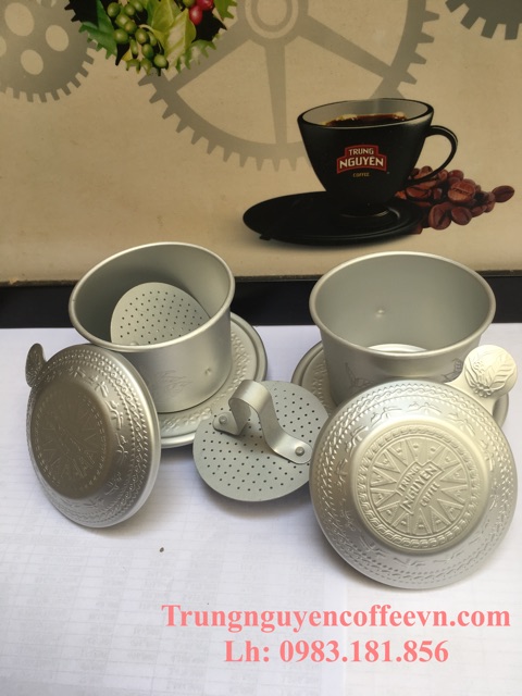 FREE SHIP 99k - Phin nhôm hoa văn cao cấp Trung Nguyên