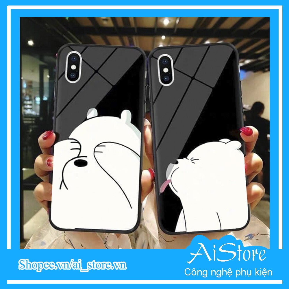 Ốp lưng iphone 7 plus 8 plus x xr xs max 11 pro max 12 pro max 12 mini 6 plus 6s plus ốp đôi iphone gấu đêm | BigBuy360 - bigbuy360.vn