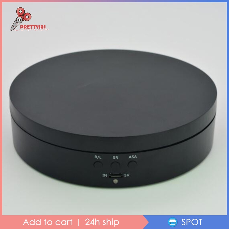 Giá Đỡ Mỹ Phẩm 3D Màu Đen Có Thể Xoay 360 Độ Prettyia1