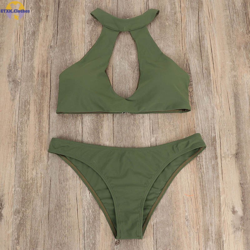 1 Bộ Bikini Màu Trơn Thời Trang Nữ Tính | BigBuy360 - bigbuy360.vn