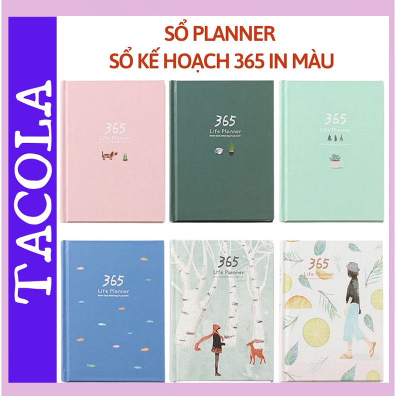 Sổ tay kế hoạch ghi chép Planner 365 Ngày nhật ký cao cấp TACOLA-ST01