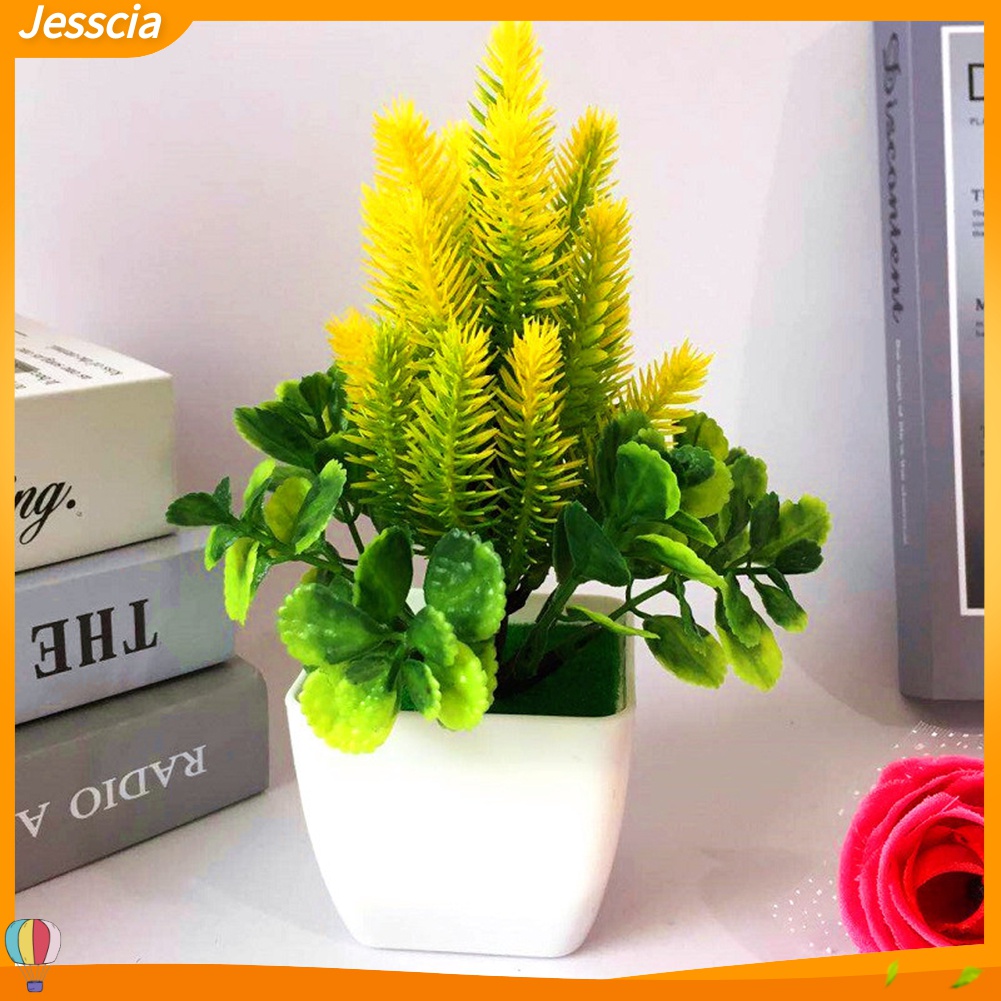 Jessica| 1 Chậu Cây Bonsai Nhân Tạo Trang Trí Phòng Khách, Văn Phòng